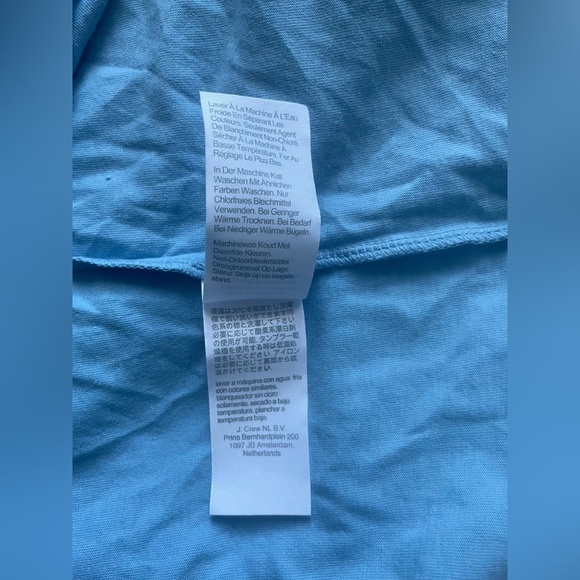 New J.Crew Washed Men Blue T Shirt Size Medium - Picture 7 of 8